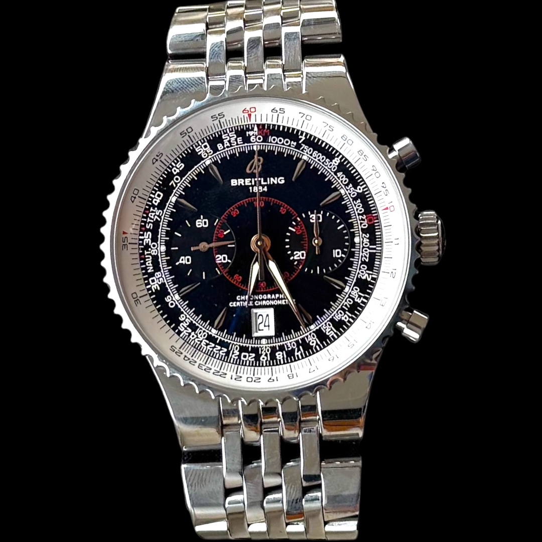 Breitling MontBrillant Legende 46mm , Chronograph & Aço!!